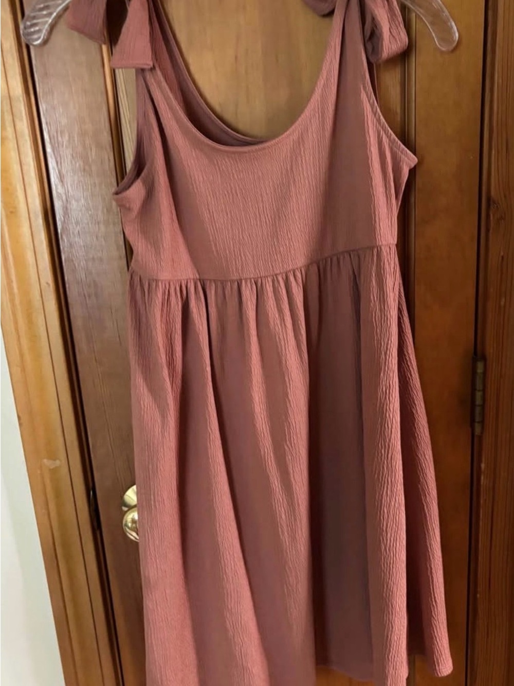 Target Mauve Tie-Shoulder Midi Dress